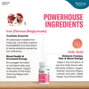 Fab Active Period Care | Iron, Folic Acid, Vitamin C, Vitamin B12, Zinc & Vitamin B6 Supplement | Supports Haemoglobin, Blood Building, Hormonal Balance & Pain Relief | Relieves PMS Symptoms | Non-constipating Formula | Strawberry Flavour 30 Tablet