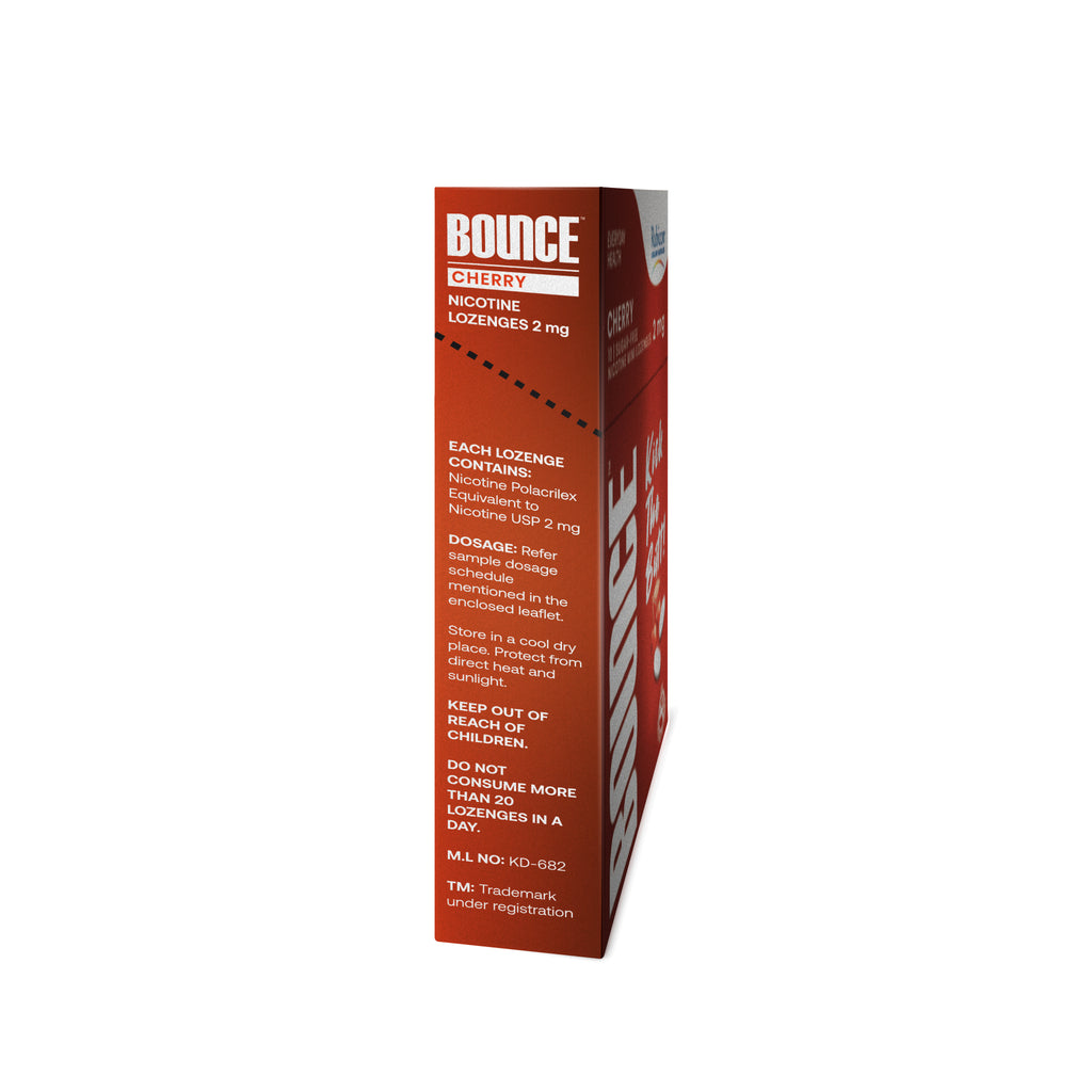 BOUNCE Nicotine Mini Lozenge 2 mg, Mint Flavour, Sugar Free